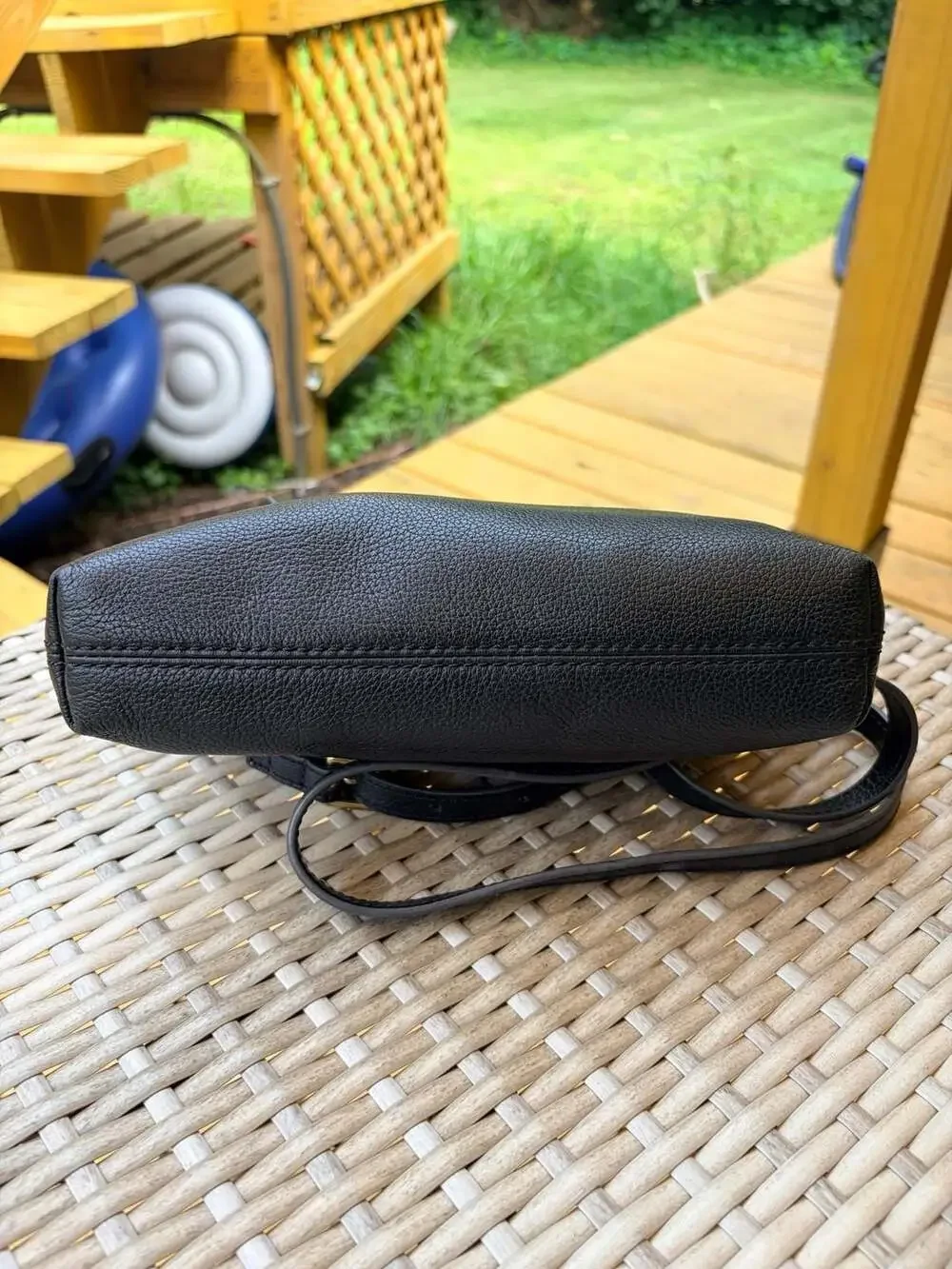 Fossil Fiona Small Black Leather Crossbody Bag